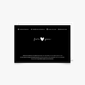 Gift certificate back
