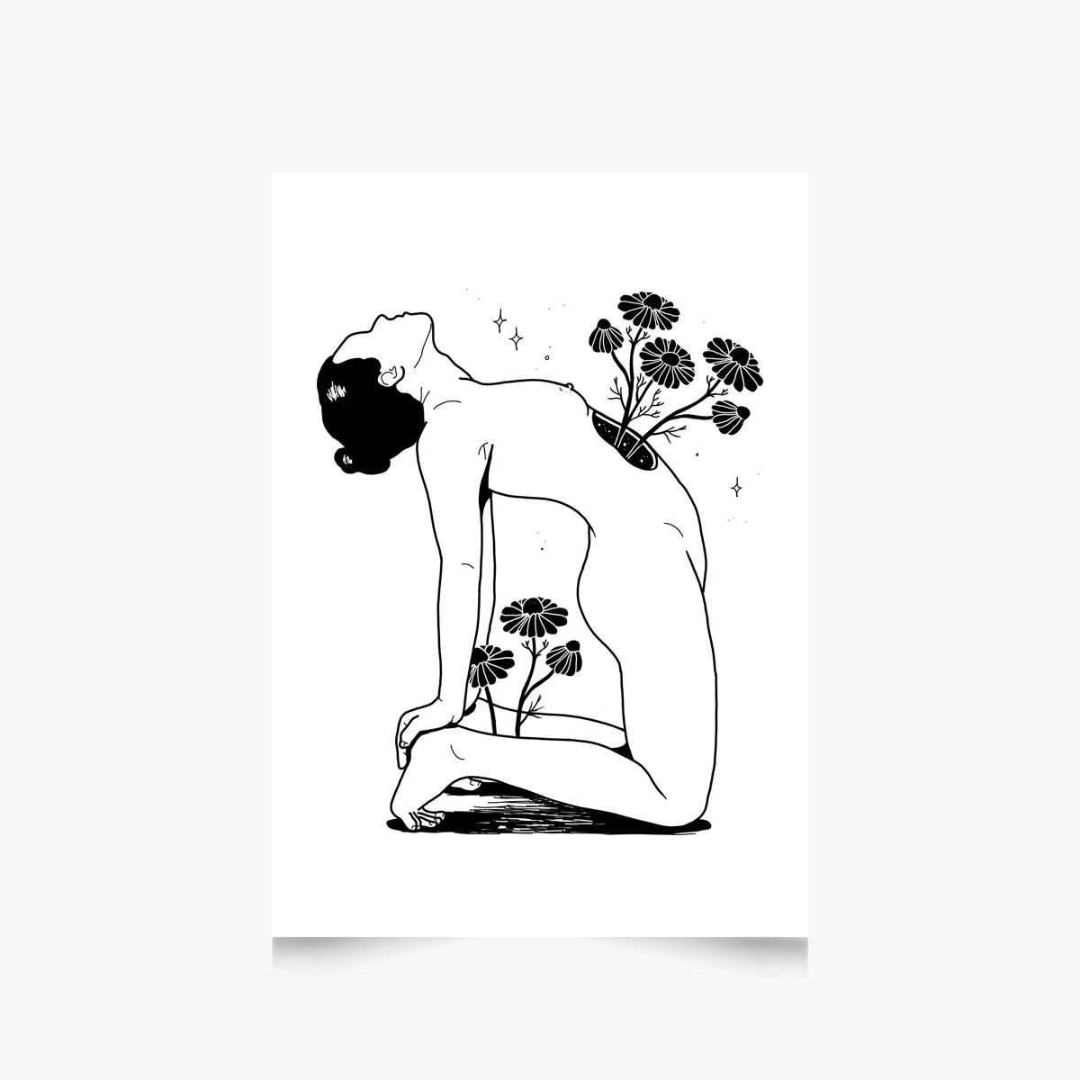 Heart blooming
