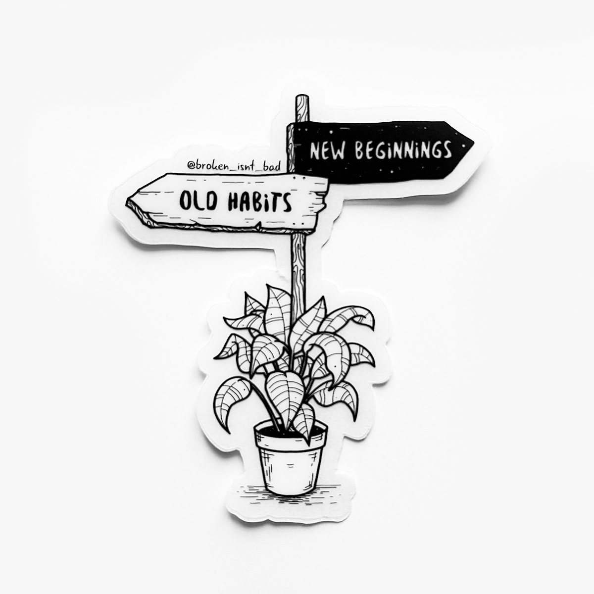Sticker new beginnings